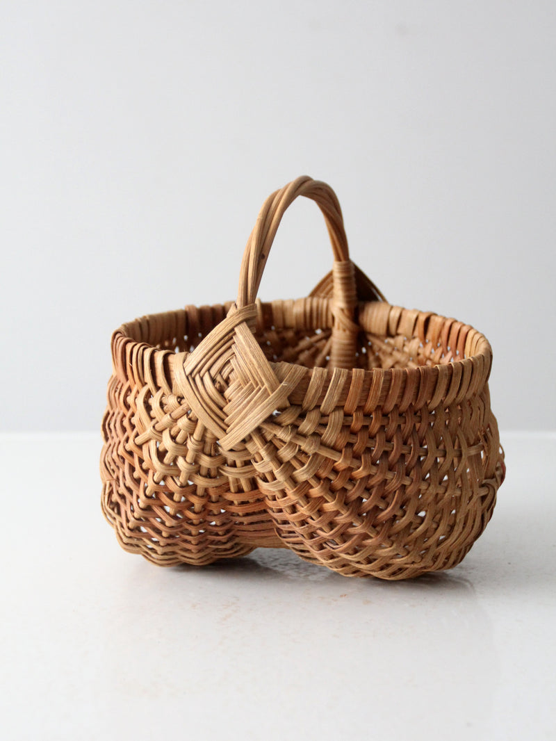 vintage gathering basket