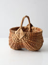 vintage gathering basket