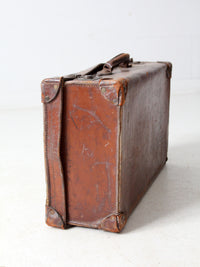 antique leather suitcase