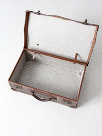 antique leather suitcase