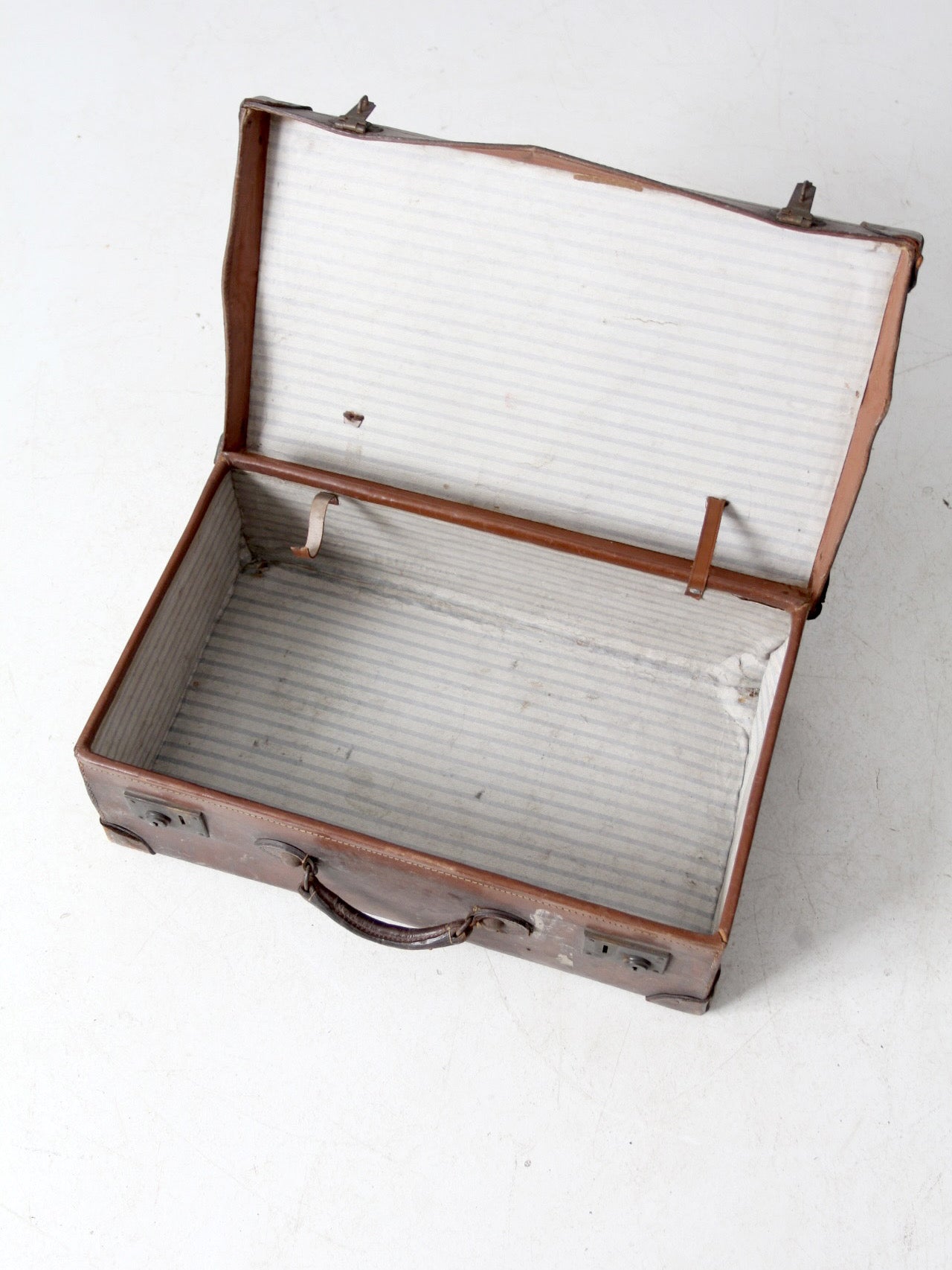 antique leather suitcase