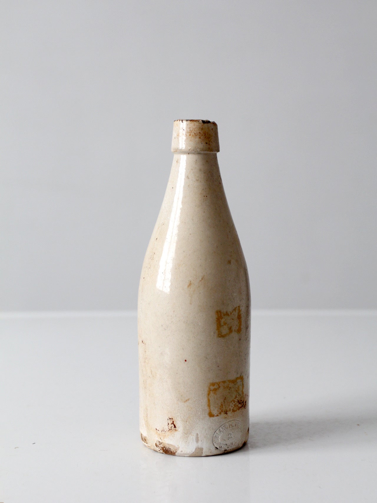 antique English stoneware bottle by Midland Pottery