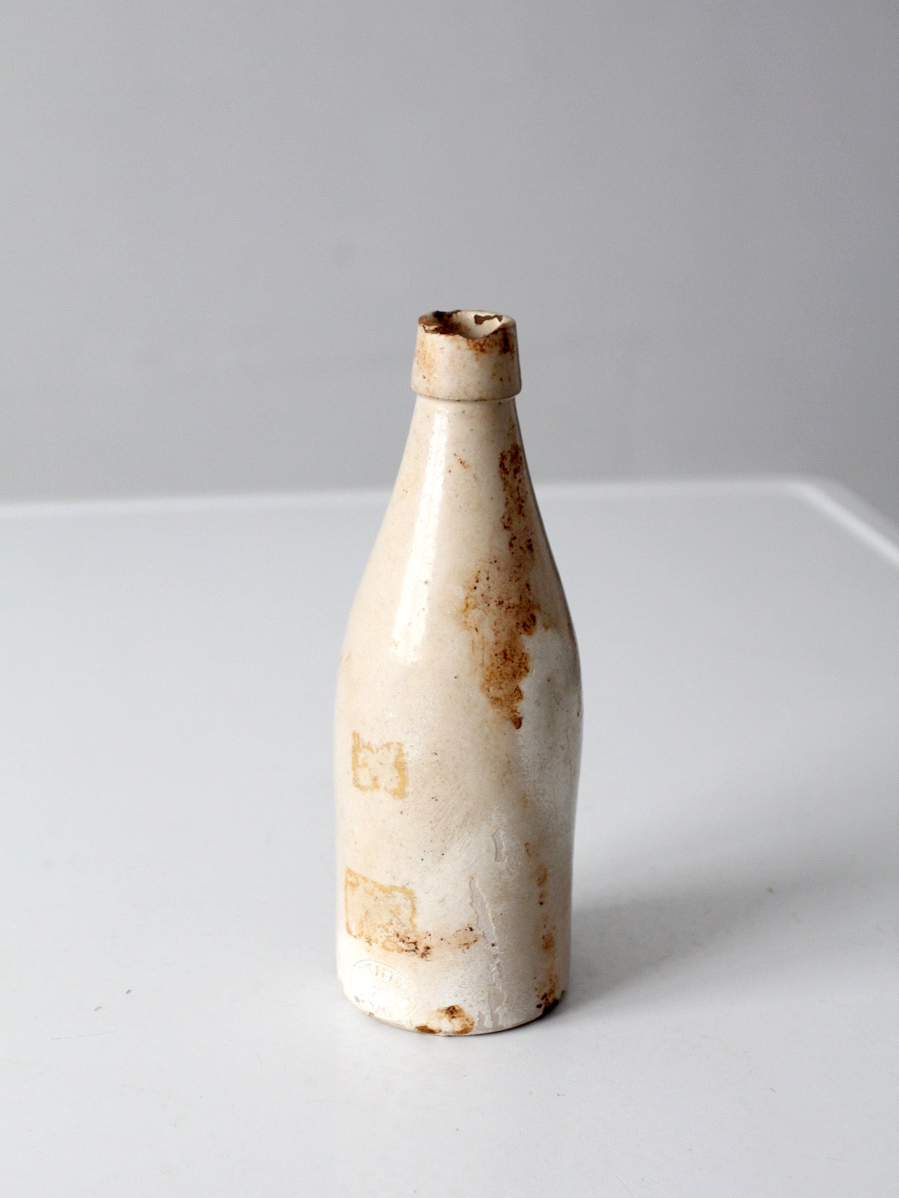antique English stoneware bottle by Midland Pottery