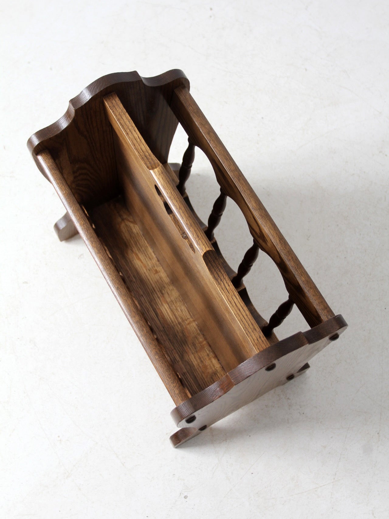 vintage wooden magazine rack – 86 Vintage