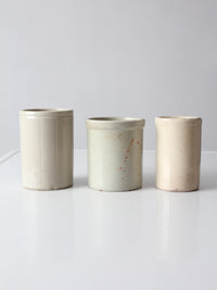 antique stoneware crocks | set of 3