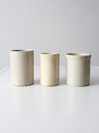 antique stoneware crocks | set of 3