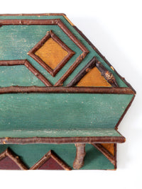 vintage rustic wall shelf