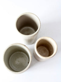 antique stoneware crocks | set of 3