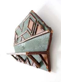 vintage rustic wall shelf