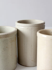 antique stoneware crocks | set of 3