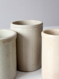 antique stoneware crocks | set of 3