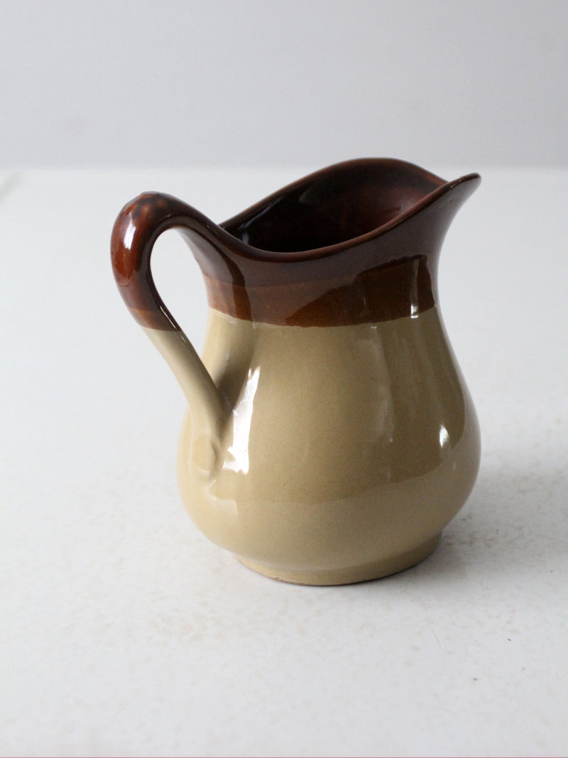 vintage stoneware pitcher