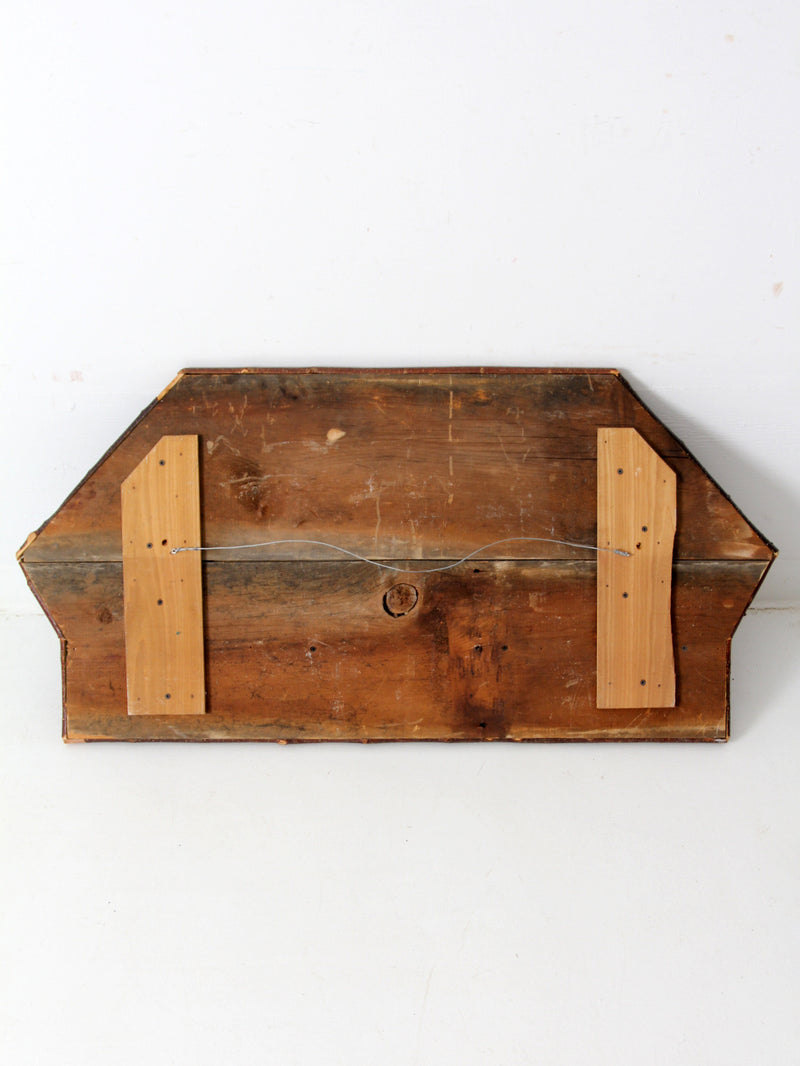vintage rustic wall shelf