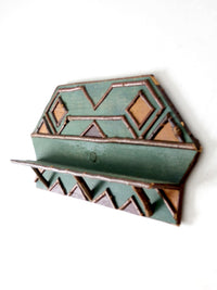 vintage rustic wall shelf