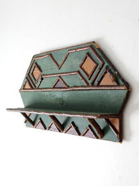 vintage rustic wall shelf