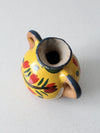 vintage hand painted terra cotta pot