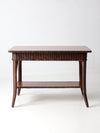antique wicker library table