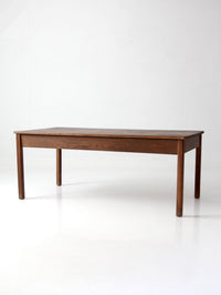 antique oak schoolhouse work table