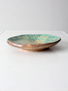 vintage freeform studio pottery platter