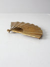 mid century decorative brass fan tray