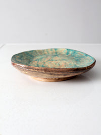 vintage freeform studio pottery platter