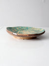 vintage freeform studio pottery platter