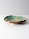 vintage freeform studio pottery platter