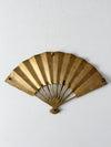 mid century decorative brass fan tray