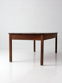 antique oak schoolhouse work table