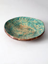 vintage freeform studio pottery platter