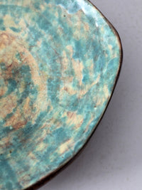 vintage freeform studio pottery platter