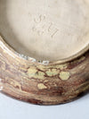 vintage freeform studio pottery platter