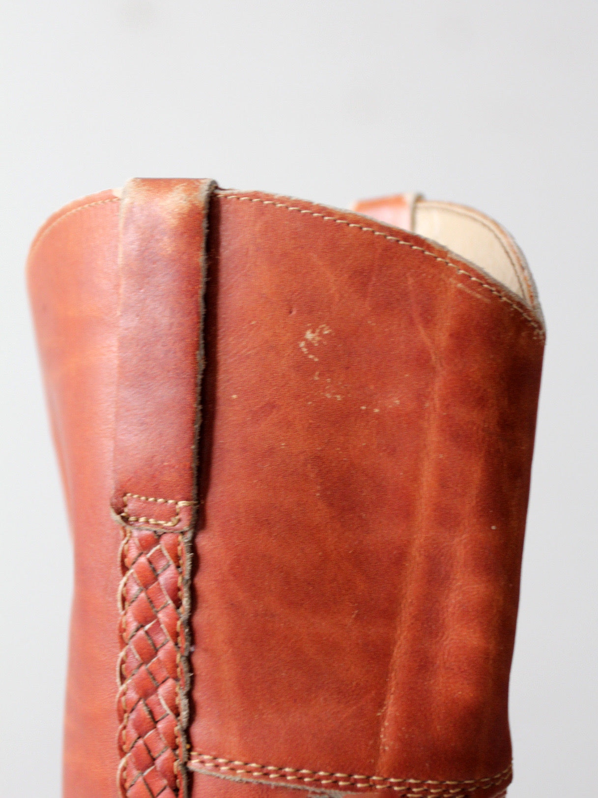 vintage 70s tall leather riding boots | size 8