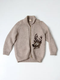 vintage hand knit camp sweater