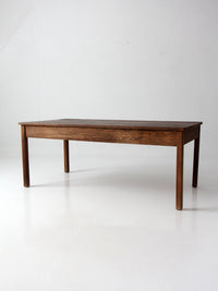 antique oak schoolhouse work table