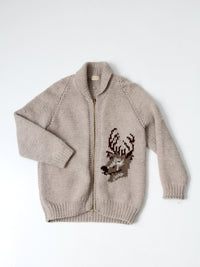 vintage hand knit camp sweater