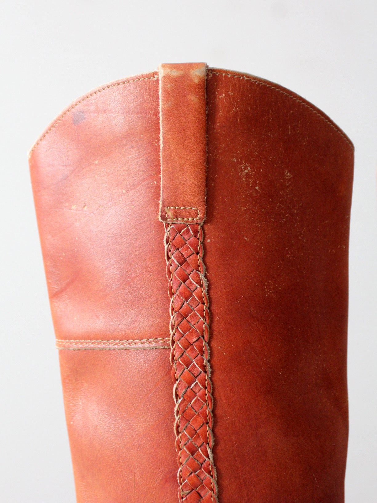 vintage 70s tall leather riding boots | size 8