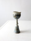 vintage studio pottery chalice