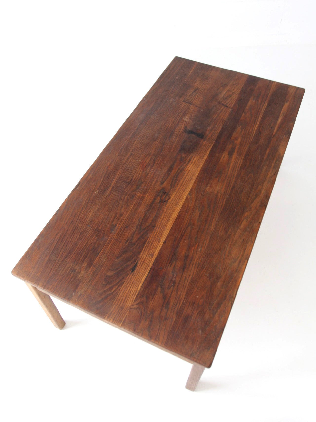 antique oak schoolhouse work table