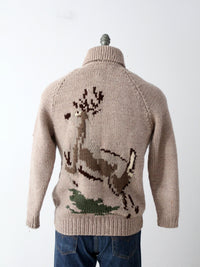vintage hand knit camp sweater