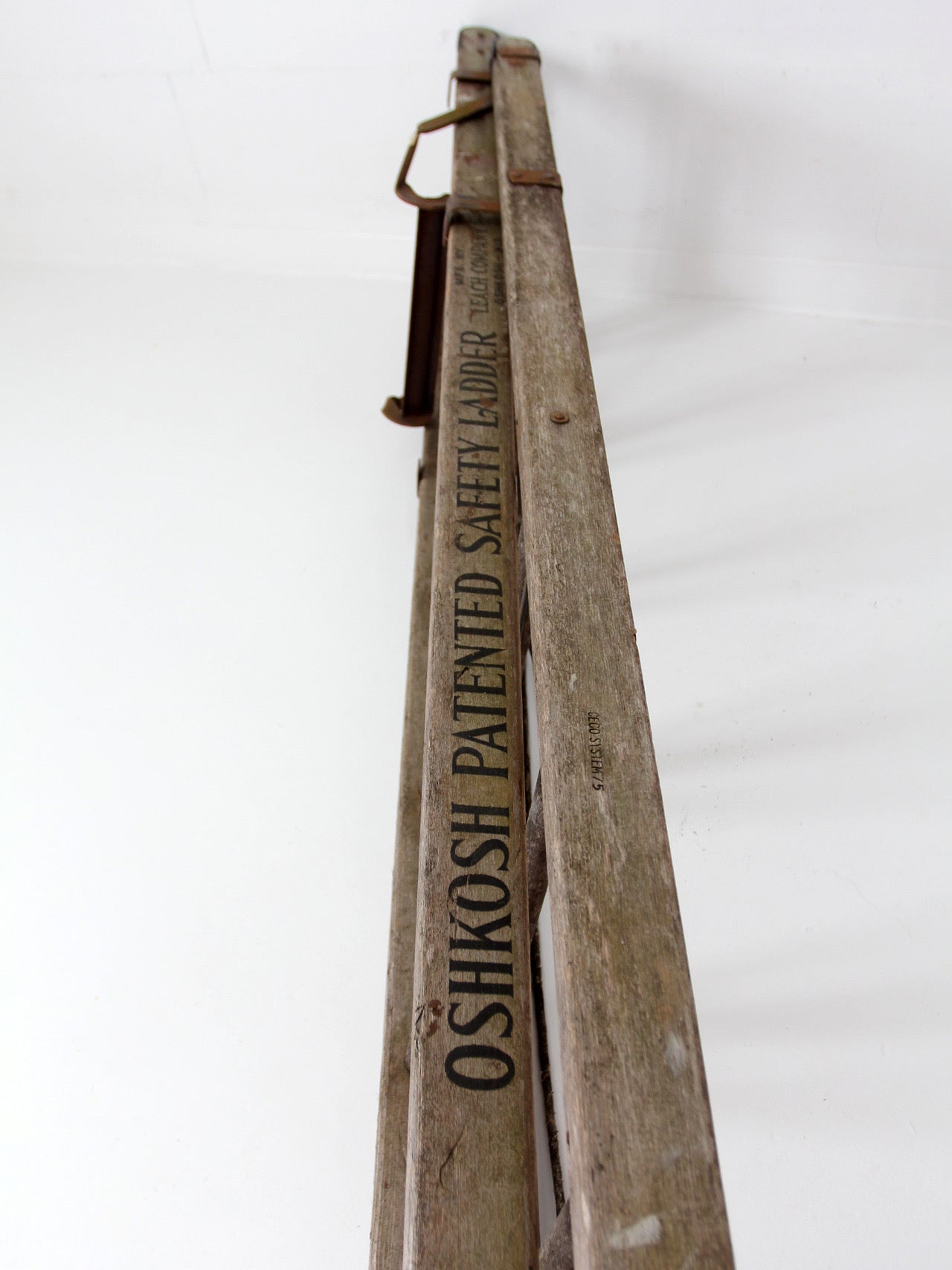 early 20th century Oshkosh Patented Safety Ladder