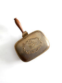 vintage brass silent butler