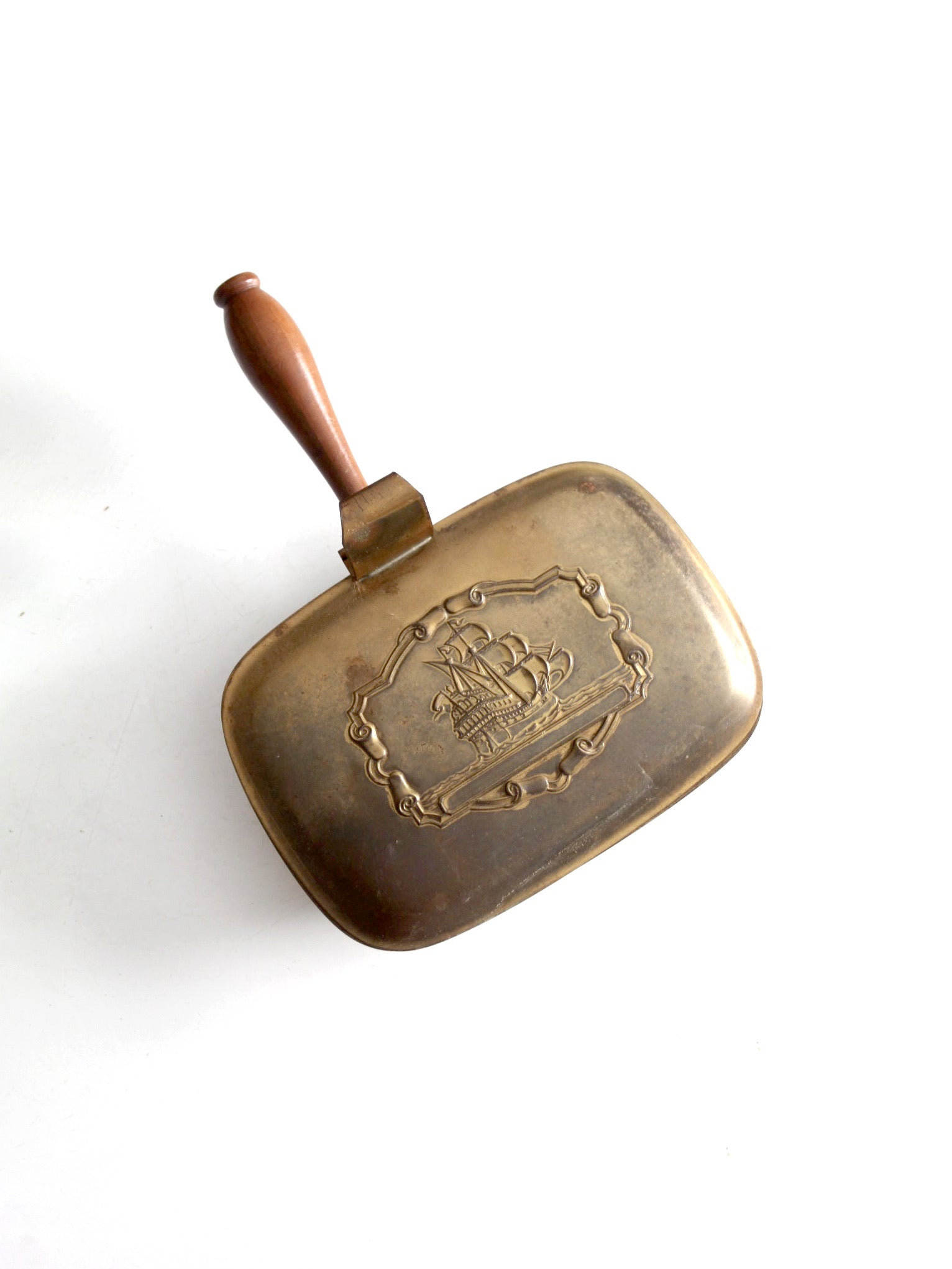 vintage brass silent butler