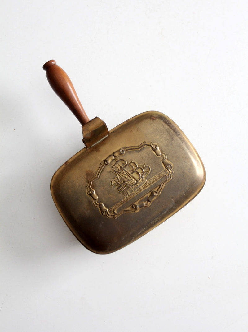 vintage brass silent butler