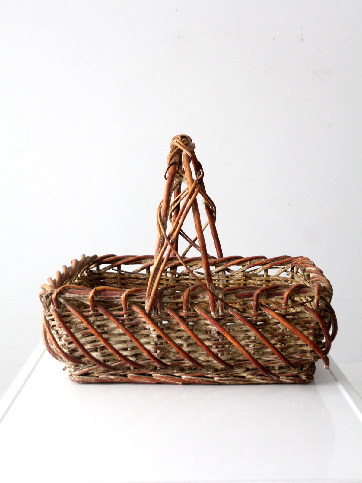 vintage large wicker basket