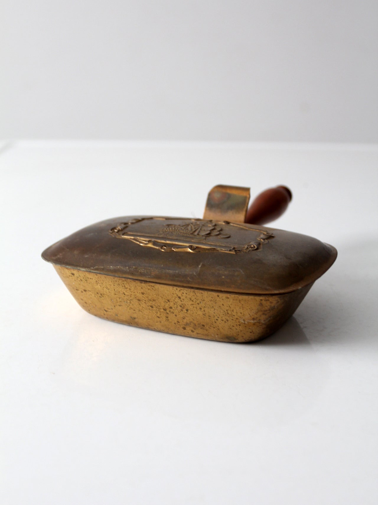 vintage brass silent butler