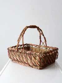 vintage large wicker basket