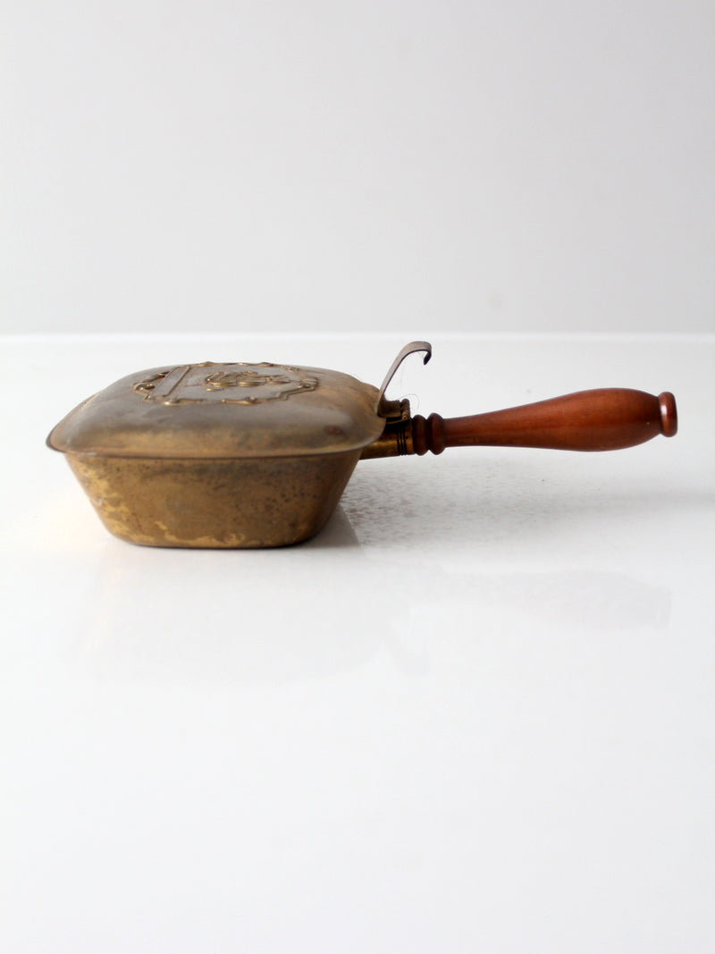 vintage brass silent butler