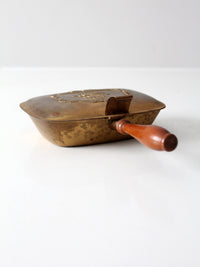 vintage brass silent butler