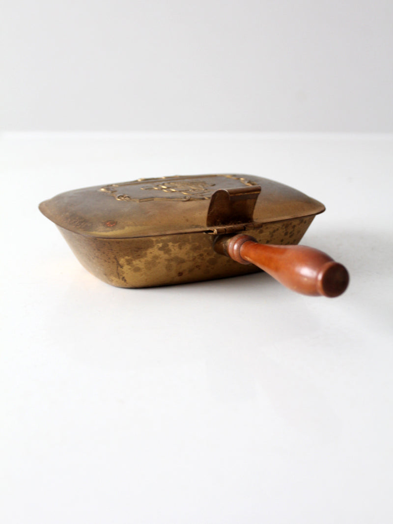 vintage brass silent butler